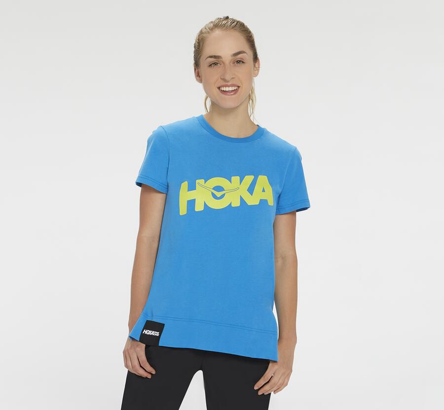 Camisa Hoka One One Feminino Azuis - Brand - 195-PENART